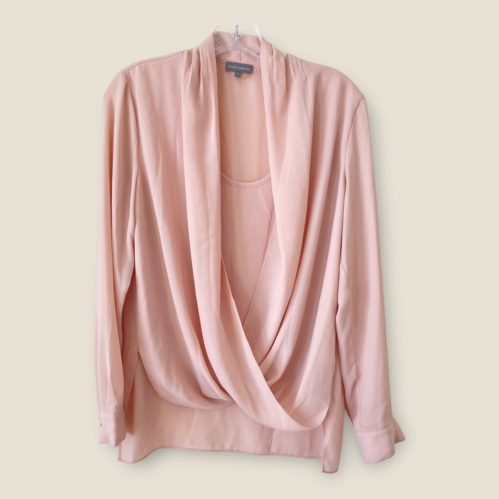 Vince Camuto Pink Layered Blouse
